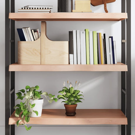 Vidaxl wandschap 100x40x(2-6)cm behandeld massief eikenhout lichtbruin