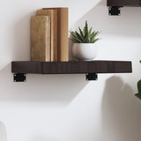 Vidaxl wandschap 40x30x(2-6)cm behandeld massief eikenhout donkerbruin