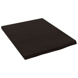 Vidaxl wandschap 40x50x2 cm behandeld massief eikenhout donkerbruin