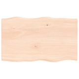 Vidaxl tafelblad natuurlijke rand 100x60x2 cm massief eikenhout