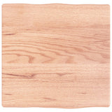 Vidaxl tafelblad natuurlijke rand 40x40x(2-4) cm eikenhout lichtbruin