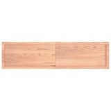 Vidaxl tafelblad natuurlijke rand 160x40x(2-4) cm eikenhout lichtbruin