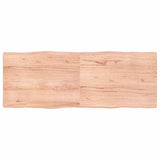 Vidaxl tafelblad natuurlijke rand 160x60x(2-4) cm eikenhout lichtbruin