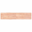 Vidaxl tafelblad natuurlijke rand 180x40x(2-4) cm eikenhout lichtbruin