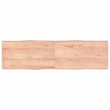 Vidaxl tafelblad natuurlijke rand 180x50x(2-6)cm eikenhout lichtbruin