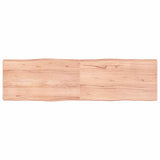 Vidaxl tafelblad natuurlijke rand 180x50x(2-6)cm eikenhout lichtbruin