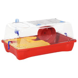 Vidaxl Hamsterkooi 57x333x26 cm polipropeno rojo