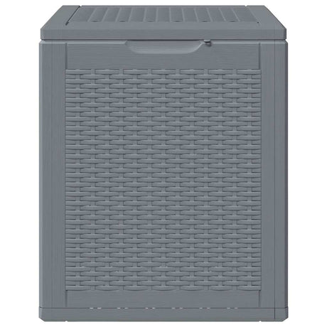 Vidaxl tuinbox 90 l pp rattan grijs