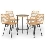Vidaxl 5-delige tuinset poly rattan