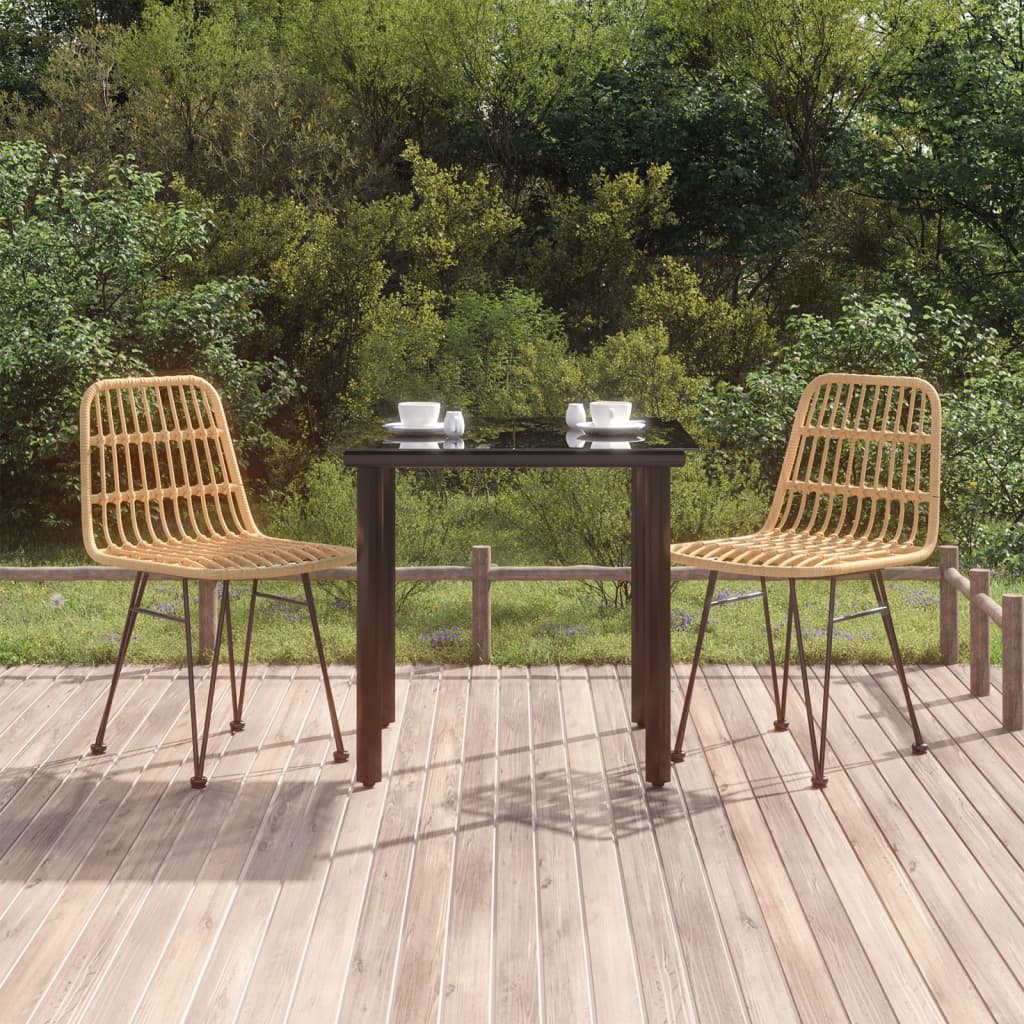 Vidaxl 3-delige tuinset poly rattan