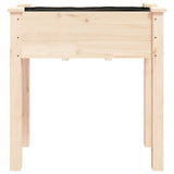 Vidaxl plantenbak met voering 71x37x76 cm massief vurenhout