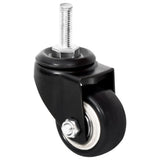 Vidaxl wielen voor plantenbak 4 st 8x3,5x8 cm ijzer zwart