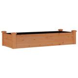 Vidaxl Planter raised with lining 120x45x25 cm pine brown brown