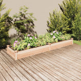 Vidaxl plantenbak verhoogd met voering 240x60x25 cm massief vurenhout
