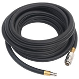 Vidaxl luchtslang hybride 0,6'' 5 m rubber en pvc zwart