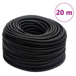 Vidaxl luchtslang hybride 0,6'' 20 m rubber en pvc zwart