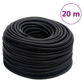 Vidaxl luchtslang hybride 0,6'' 20 m rubber en pvc zwart