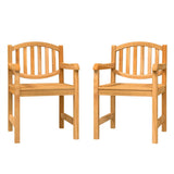 Vidaxl tuinstoelen 2 st 58x59x88 cm massief teakhout