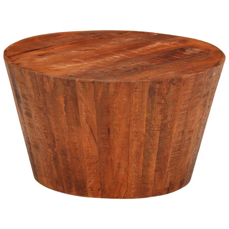 Vidaxl salontafel ø52x30 cm massief ruw mangohout