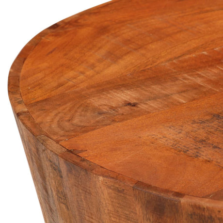 Vidaxl salontafel ø52x30 cm massief ruw mangohout