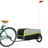 TRAILER VIDAXL BICYCLE 45 kg di ferro nero e verde