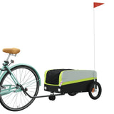 Vidaxl cykeltrailer 30 kg jern sort og grøn