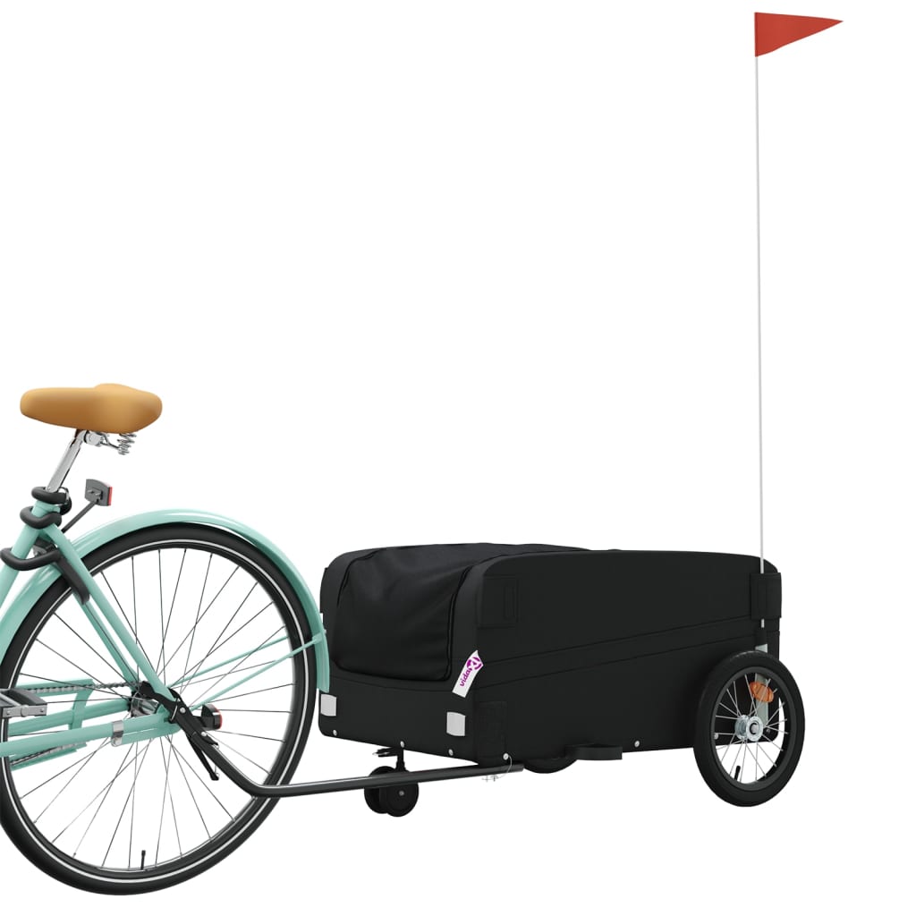 Vidaxl Bicycle Trailer 45 kg Iron Black