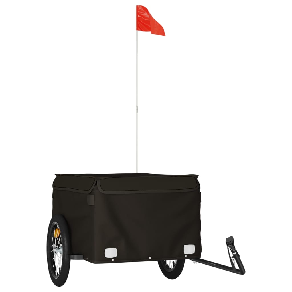 Vidaxl Bicycle Trailer 45 kg Iron Black