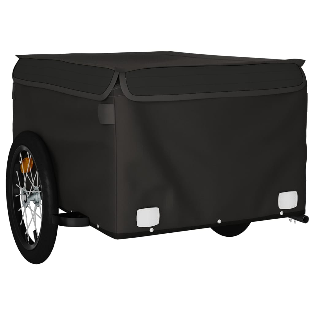 Vidaxl bicycle trailer 45 kg iron black