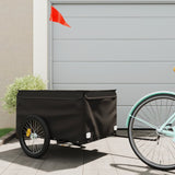 Vidaxl bicycle trailer 45 kg iron black