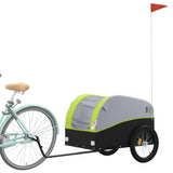 Vidaxl cykeltrailer 45 kg jern sort og grøn