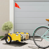 Vidaxl Bicycle Trailer Oxford Stof og Iron Yellow