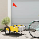 Vidaxl bicycle trailer Oxford fabric and iron yellow