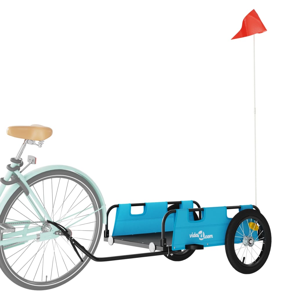 Vidaxl Rower Trailer Oxford Fabric and Iron Blue