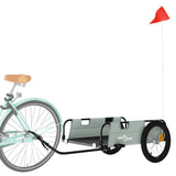 Vidaxl Bicycle Trailer Oxford Fabric and Iron Grey