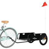 Vidaxl Bicycle Trailer Oxford Stof og Iron Black