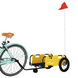 Vidaxl Bicycle Trailer Oxford Stof og Iron Yellow