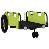 Vidaxl fietstrailer oxford stof en ijzer groen