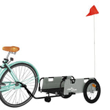 Vidaxl Bicycle Trailer Oxford stof og jerngrå