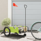 Vidaxl Bicycle Trailer Oxford stof og jerngrøn og sort