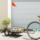 BIDAXL Cykel trailer 122x53x31 cm järnsvart