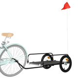 Vidaxl Bicycle Trailer 126x63x34 cm Iron Black