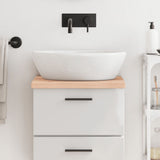 List vidaxl washbasin 40x30x (2-4) cm neošetřené pevné dřevo