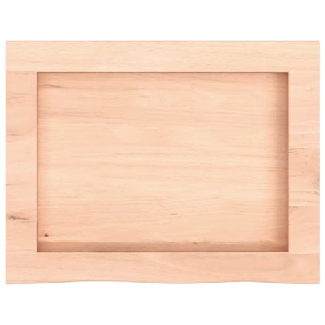 Vidaxl wastafelblad 40x30x(2-6) cm onbehandeld massief hout