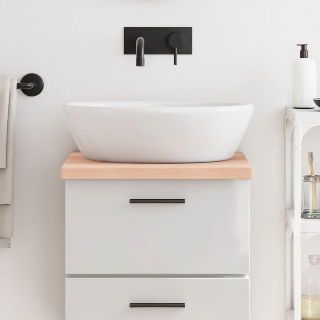 Vidaxl Washbasin Sheet 40x50x (2-4) cm non trattato in legno massiccio