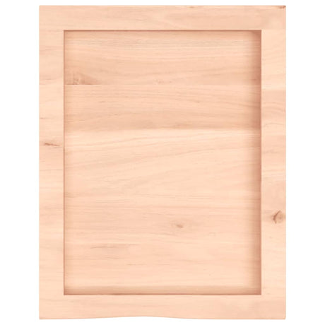 Vidaxl wastafelblad 40x50x(2-6) cm onbehandeld massief hout