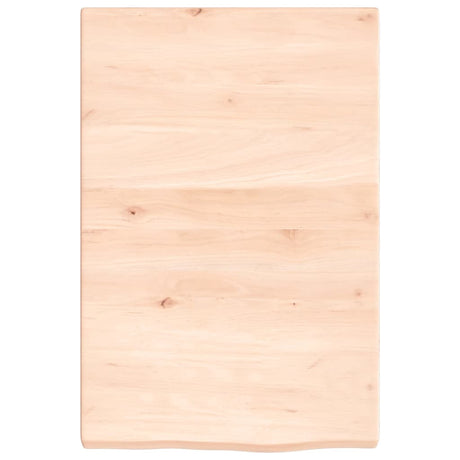 Vidaxl wastafelblad 40x60x(2-4) cm onbehandeld massief hout