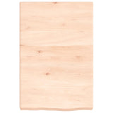 Vidaxl wastafelblad 40x60x(2-6) cm onbehandeld massief hout