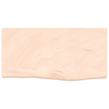 Vidaxl wastafelblad 60x30x(2-4) cm onbehandeld massief hout