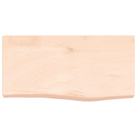 Vidaxl wastafelblad 60x30x(2-6) cm onbehandeld massief hout